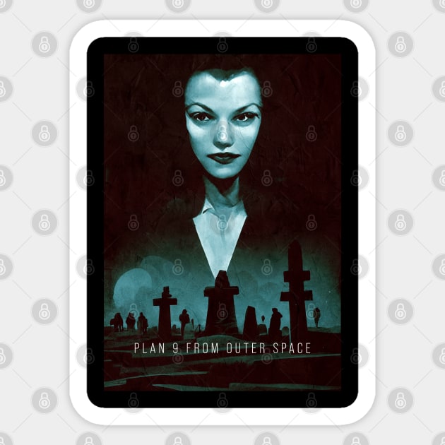 Plan 9 from Outer Space Sticker by MonoMagic